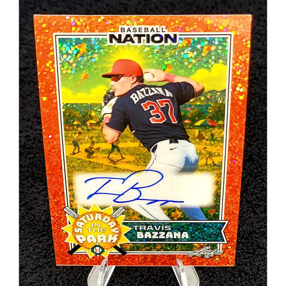 2025 Travis Bazzana 1/4 Auto Saturday in the Park Cleveland Guardians 1 Prospect - Picture 1 of 3